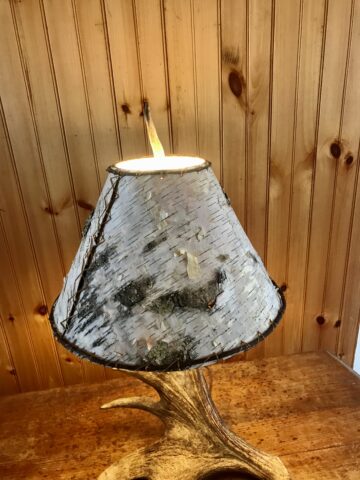Moose Table Lamp closeup