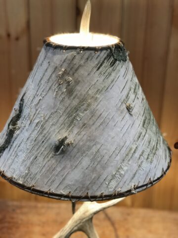 Real Birch Bark Lamp Shade, Birch Bark Light Shade
